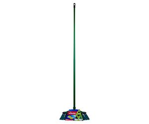 Vileda 129274 Escoba 2-en-1 Naturals con la manija para Interior, en reciclado, ideal para cada tipo sucio y Suelo