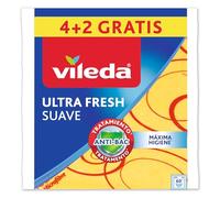 Vileda 142010 - Bayetas Suaves, 30% microfibras, 4 Unidades + 2 Unidades Gratis