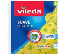 Vileda 142012 - Bayeta Suave antibactérias con 30% microfibras (2 Unidades)