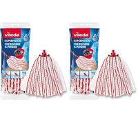 Vileda 142405 142585 SuperMocio Bow reemplazo de Microfibra con innovadora Estructura 3D (Paquete de 2)