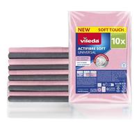 Vileda Actifibre Soft I Pack de 10 Bayetas 100% Microfibra | Limpieza Profesional | Alta Absorción y Sin Rayas | para Superficies Lisas