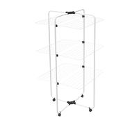 Vileda Adapto 3 | Tendedero de Torre de 3 Niveles | Articulación modulable | Fácil de Mover | para Interiores y Exteriores | Plegable