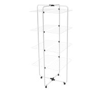 Vileda Adapto 4 | Tendedero de Torre de 4 Niveles | Articulación modulable | Fácil de Mover | para Interiores y Exteriores | Plegable