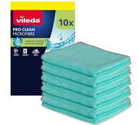 Vileda Bayetas de Microfibra ProClean con Enzimas Activas, Pack de 10 | Microfibra | Lavable a máquina hasta 60 °C | Tratamiento enzimático | Tamaño grande | Color gris y azul
