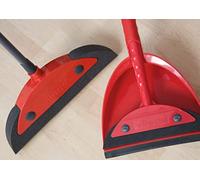 Vileda Besen und Superfeger Classic Kehrset Juego de escobas, Acero, Rojo, normal, 3 Unidades