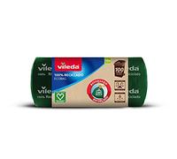 Vileda - Bolsa de Basura ecobag Reforzada, 100L, 100% reciclada, Color Verde