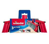Vileda Cabezal de escoba 3Action 3IN1 antichoque para interiores Rojo - Gris