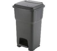 vileda Cubo de pedal Hera, color negro, capacidad 60 litros, 60 litros