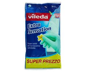 Vileda - Extra Sensation - Guantes multi-usos, talla M - [Pack de 12]