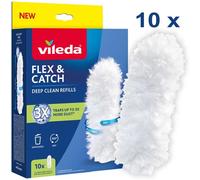 ILEDA Flex & Catch RECAMBIOS 5 Unidades RECAMBIOS Flex & Catch Herramienta de Limpieza de Polvo de Repuesto Flex & Catch, Recambio de Microfibra Suave, Limpieza 360° (10)