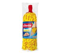 Vileda Suave - Fregona + 30% microfibras, Recambio para fregona, Cabezal Universal, Color Amarillo