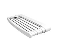 Vileda Genius 70 Tendedero de pared de aluminio y resina, 5 metros de espacio de tendido, dimensiones abierto 70 x 38 x 8 cm, color blanco