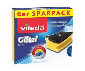 Vileda Glitzi PlusLimpiador de macetas, con efecto contra bacterias, absorbente, paquete de 4 (4 x 6 piezas)