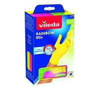 Vileda Guantes multiusos Rainbow, nitrilo, multicolor, 80 unidades, M/L