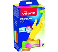Vileda Guantes Multiusos Rainbow, nitrilo, Multicolor, 80 Unidades, S/M