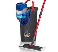Vileda H2Pro Sistema de mopa Plana, Separación de Agua Limpia y Sucia, Diseño Que Ahorra Agua, Manejo con una Sola Mano, Almacenamiento Compacto, Mango ergonómico, Potencia de Microfibra