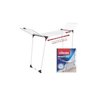 Vileda Infinity Flex, Tendedero Grande, Estante Telescópico Extensible, Secadora ya Montada, Alas Altas