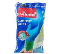 Vileda Comfort and Care - Guantes de goma con loción de manzanilla (talla M, 1 par)
