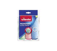 Vileda Microfibras Ultra Fresh, Pack de 3, 100% Microfibra, Contiene Iones de Plata Que descomponen Las bacterias