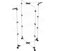 Vileda Modular 3 | Tendedero de Torre de 3 Niveles | Articulación modulable | Fácil de Mover | para Interior y Exterior | Plegable