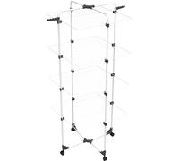 Vileda Modular 4 | Tendedero de Torre de 4 Niveles | Articulación modulable | Fácil de Mover | para Interior y Exterior | Plegable