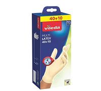 Vileda Multi - Guantes de látex desechables, tamaño mediano/grande, Paquete de 50
