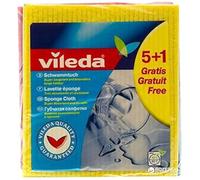 Vileda Paño de esponja 5+1 piezas súper absorbente de agua 18 x 20 cm