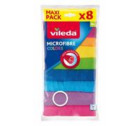 Vileda Paños Colors 100% Microfibra 30X30Cm 8Pz