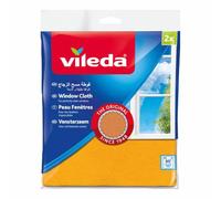 Vileda Peau Nettoyante Vitre - L'Originale Chamoisée Synthétique, Pack de 2