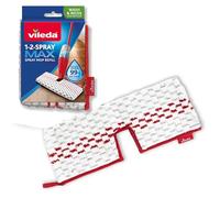 Vileda Recambio 1-2 Spray MAX | Fregona de Microfibra | Almohadilla de Microfibra de Doble Cara | Apta para Todo Tipo de Suelos | Almohadilla Reutilizable | Fregona Sostenible