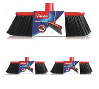 Vileda Recambio Cepillo Universal, Rojo y Negro (Paquete de 3)