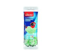 Vileda Microfibras Eco - Recambio para fregona, 100% microfibras, Gran Capacidad de Limpieza y absorción, Color Verde y Blanco