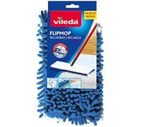 Vileda Pet Pro Microfibra Universal | Mopa Plana | Tres Veces más eliminación de pelos de Mascotas | Fácil de Insertar | 100% Microfibra | Uso en seco en múltiples Superficies | Lavable a máquina.