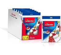 Vileda Recambio Turbo,Compatible con Todos los Sistemas Turbo de Vileda, Rendimiento Extra Apto para Todo Tipo de Suelos Duros,Elimina el 99% de Las bacterias Solo con Agua,1 Unidad Paquete de 1