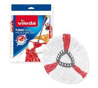 Vileda Recambio Turbo,Compatible con Todos los Sistemas Turbo de Vileda I Rendimiento Extra I Apto para Todo Tipo de Suelos Duros I Elimina el 99% de Las bacterias Solo con Agua I Pack Doble