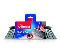 Vileda scopa 2 in 1 classica, fibre per polvere e capelli