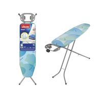 Vileda Smart - Tabla de planchar con patas antideslizantes, óptimo para espacios reducidos, Lava azul, altura ajustable hasta 91 cm. Dimensiones: 114 x 34 cm. Dimesiones plegada: 157cm