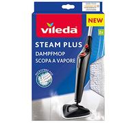 Vileda Steam Plus - Almohadillas de recambio para fregona, microfibra, fácil de colocar, duraderas, color blanco (2 por paquete)