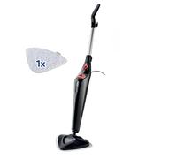 Vileda Steam PLUS, Mopa a Vapor para Limpieza Higiénica de Suelos | Elimina 99,9% de bacterias y virus | Sin productos químicos | Depósito 400 ml | Base triangular | 3 niveles de vapor