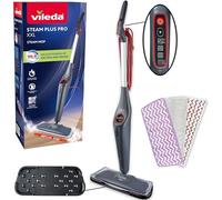 Vileda Steam Plus Pro XXL Limpiador a Vapor | Elimina hasta el 99,9% de las bacterias y virus | Para suelos sensibles | 4 niveles de vapor | Soporte de almacenamiento | Envase ecológico