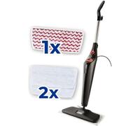 Vileda Steam PLUS XXL + Recambio Power Pad, Mopa a vapor para una limpieza más higiénica, elimina el 99,9% de bacterias, óptima para alfombras y moqueta, apto para todo tipo de suelos