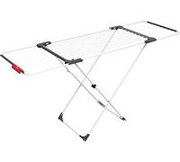 Vileda Surprise Tendedero Extensible de acero y aluminio, espacio de tendido de 11 hasta 20 metros, soporte para artículos pequeños, medidas abierto 110-187 x 61 x 94 cm, color blanco