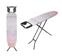 Vileda Tabla de Planchar de Acero Diamond S | Más Duradera, como Nueva | Compacta y Ligera | Altura Ajustable hasta 91 cm | Color salmón