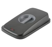 Vileda Tapa de Contenedor con Asa, 29 x 49 x 9 cm, Color Gris y Negro - 1 Unidad