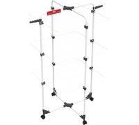 Vileda Torre de Secado Mixer 3 de Acero, Longitud de línea de 30 m, 3 Niveles para hasta 2 Cargas de Ropa, unión Flexible, Enrollable, Altura 132 cm, Color Gris, Embalaje ecológico