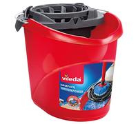 Vileda Torsion Power - Cubo Superfácil, Menos Esfuerzo a La Hora de Escurrir, Color Rojo/Multicolor