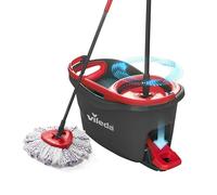 Vileda Turbo 3en1 - Sistema de fregado de Suelos con escurridor Giratorio y Cubo con Pedal | Palo telescópico 85-123 cm | Recambio de Microfibra 3 en 1 | Recambio sostenible