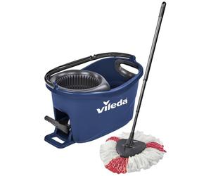 Vileda Turbo Colors - Juego Completo de Fregona y Cubo con Escurridor, Color Azul, 486 X 296 X 293 mm