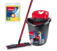 Vileda Ultramax BOX - Mop plana con cubo y 3 paños Ultramax