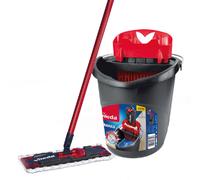 Vileda Ultramax Mop Set fregona Seca y húmeda Negro, Rojo